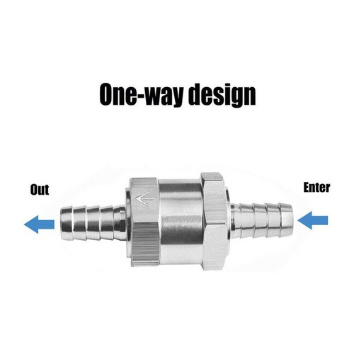 6/8/10/12mm Aluminum One-way Non-return Check Valve Fuel Water/Gas/Air Vacuum AU - Picture 5 of 18