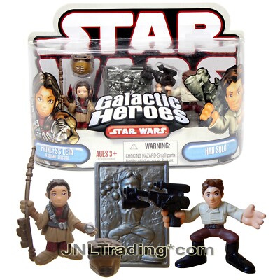 Y 2007 Star Wars Galactic Heroes Figure PRINCESS LEIA Boushh