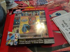MARVEL Superheroes Spider-man Sticker Activity w/ 1,000 Stickers. NIB