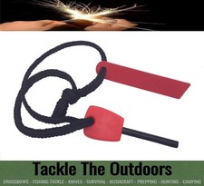 Magnesium Flint And Steel Striker Survival Fire Lighter Stick Camping Hunting UK