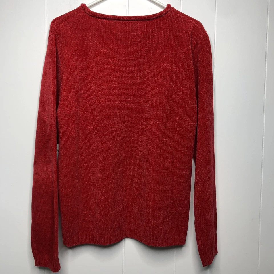Sarah Bentley Pullover Top Women's Size XL Red Long Sleeves Stretch Knit NWT - Image 4 of 4