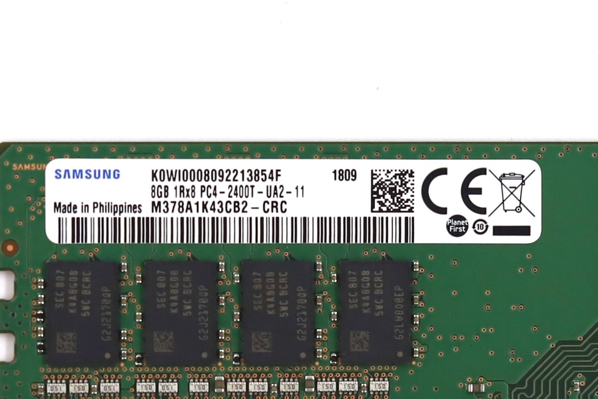Samsung 8GB 1Rx8 PC4-2400T-UA2-11 NON-ECC Unbuffered Memory Samsung 8GB 1Rx8 PC4-2400T-UA2-11 NON-ECC Unbuffered Memory