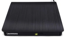 Laurensory External DVD Drive USB 3.0 Type-C USB Portable Player for Laptop