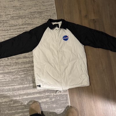 Men's Vans x NASA Torrey MTE All Weather Lined Jacket White Black Size Medium