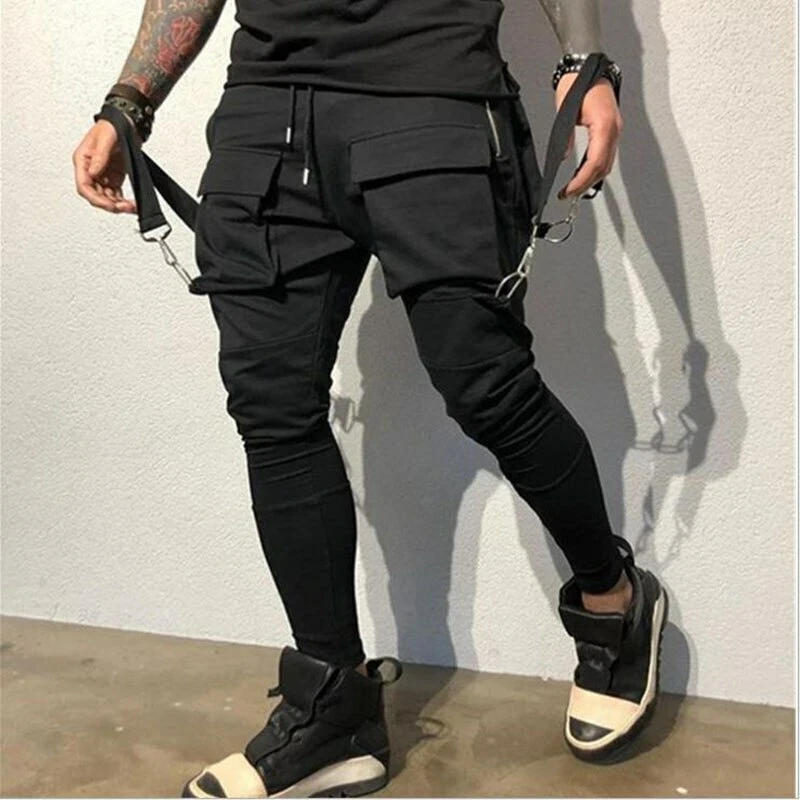 Pantalones Largos De Ch ndal De Algod n Para Hombres Moda Casual