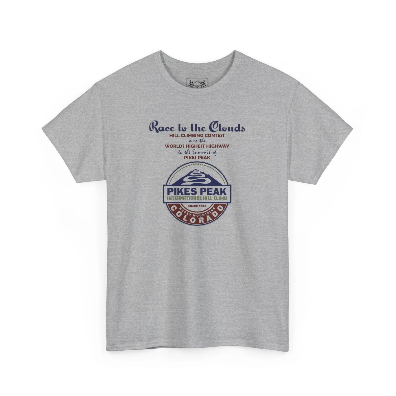 Colorado Springs Racing T-Shirt - Pikes Peak Retro Tee - Sports Car Fans Gift