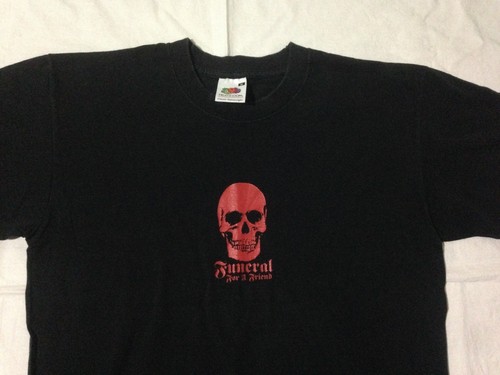 VTG FUNERAL FOR A FRIEND T SHIRT SKULL 