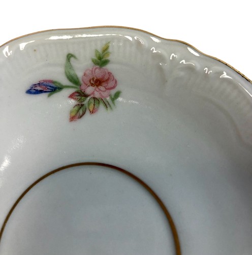 Vtg MCM Demitasse Pink Iris Flower Coffee Tea Cup Saucer GKC Germany US Zone - Picture 7 of 10