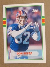 1989 Topps Don Beebe RC #59T Buffalo Bills