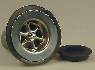 Caravan Sink Stainless Waste & Plug - Straight 1 1/4"" 3/4""