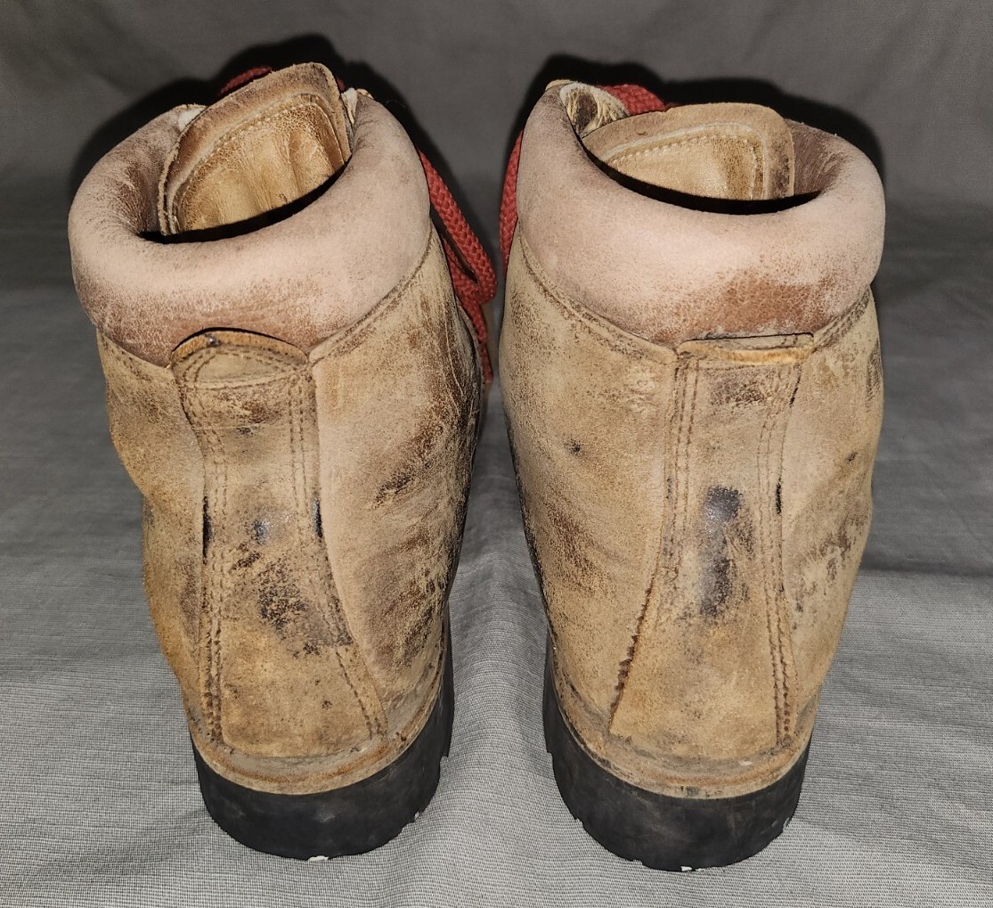 Bottes De Randonnée Vintage RAICHLE – Taille 8 US, Cuir, Vibram, Suisse, Occasion Très Bon état