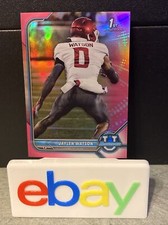 Topps 2021-22 Bowman University Jaylen Watson #76 1st Bowman Pink Refractor