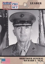 Four Star General Richard Neal 1991 Desert Storm Pro Set SIGNED CARD AUTOGRAPHED
