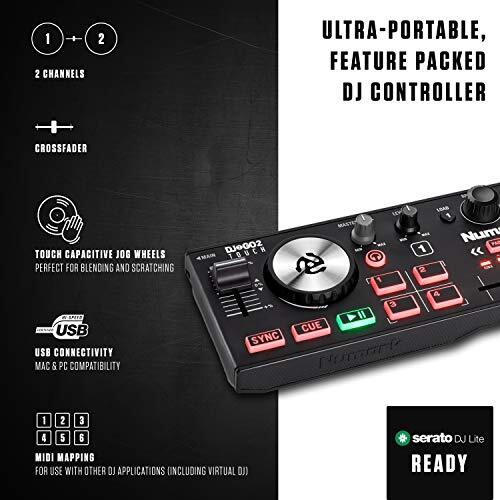 DJ Controller Bundle - Compact USB DJ Controller with 2 Decks, DJ Speakers with - Bild 4 von 5