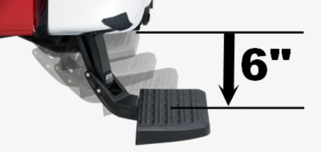 AMP Research 75316-01A BedStep Retractable Bumper Step for 2016-17 Toyota Tundra AMP Research 75316-01A BedStep Retractable Bumper Step for 2016-17 Toyota Tundra
