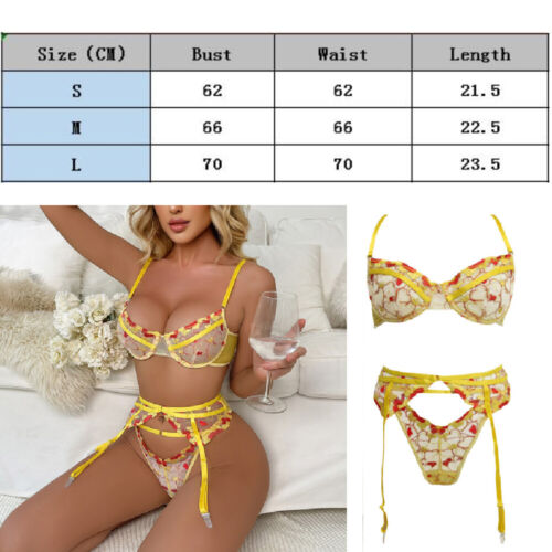 Sexy-Lingerie Women Sleepwear Lace Sheer Mesh Nightdress Babydoll Bodysuit Dress - Picture 24 of 47