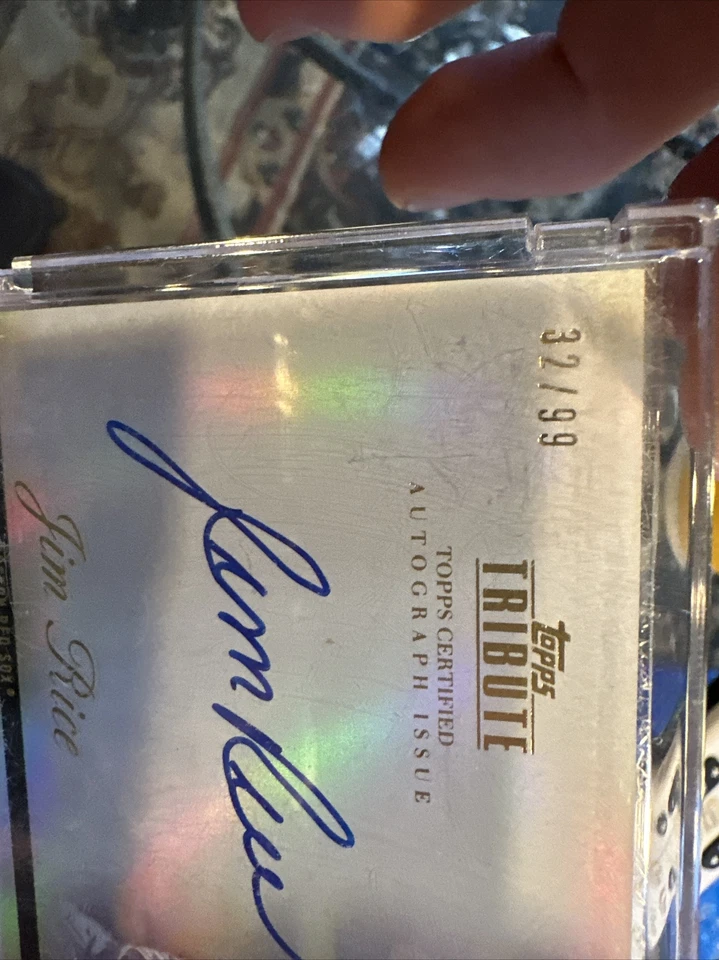 Jim Rice Topps Tribute Auto /99 Redsox signed, autograph, bold - Image 4 of 4