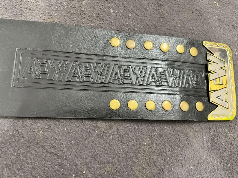 AEW World Wrestling Championship Title Adult Size Belts Heavyweight Belt 2MM NEW