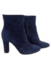 Stivaletti donna L'Autre Chose blu scamosciati numero 37,5 tacco 8 cm