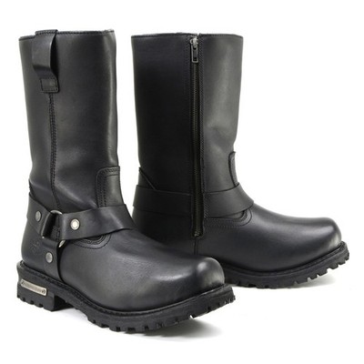 Milwaukee Leather Men s Black Waterproof Boots 11-inch Wide Width Square Toe