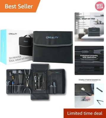 74-Piece Pro 3D Printing Tool Kit for Assembly, Cleaning & Filament Finishing