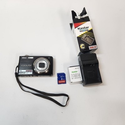 Nikon Coolpix S630 Black 12MP Digital Camera w/ Battery+Card Tested A+