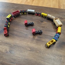 Magnetic Set Wooden Wood Train Cars Lot Brio Engine Thomas Friends Misc Tidmouth
