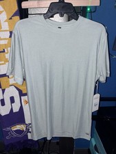 Vuori Strato Tech Tee Storm Blue Heather Jersey Crew Neck Short Sleeve T-Shirt S