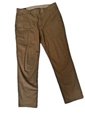 Weatherproof Vintage Brand Men's Canvas Pant 34X30 Cotton/Spandex Honey Brown