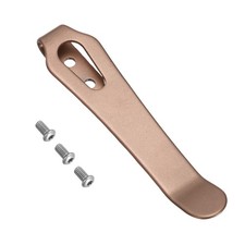 Deep Carry Pocket Clip 2.4"(61mm) Knife Pocket Back Clip with Screws Rose Gold
