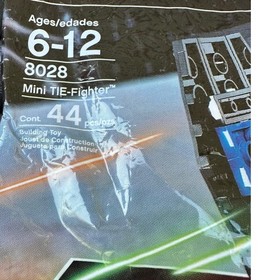 LEGO Star Wars Mini TIE Fighter 8028 Polybag 44 Pieces New Sealed Retired Set