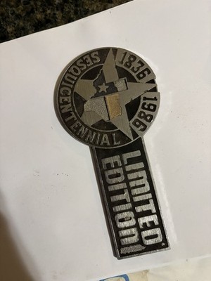 Vintage Ford Emblem 1986 Texas Sesquicentennial Limited Edition Badge