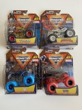 Series 3 Monster Jam Marvel Monster Trucks 1:64 Thor, SpiderMan, SHIELD & Venom