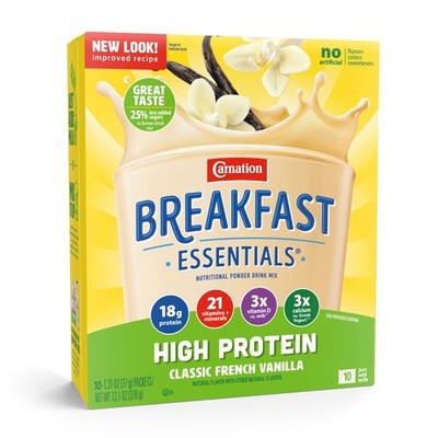 Carnation Breakfast Essentials High Protein Oral Supplement Classic French Va...