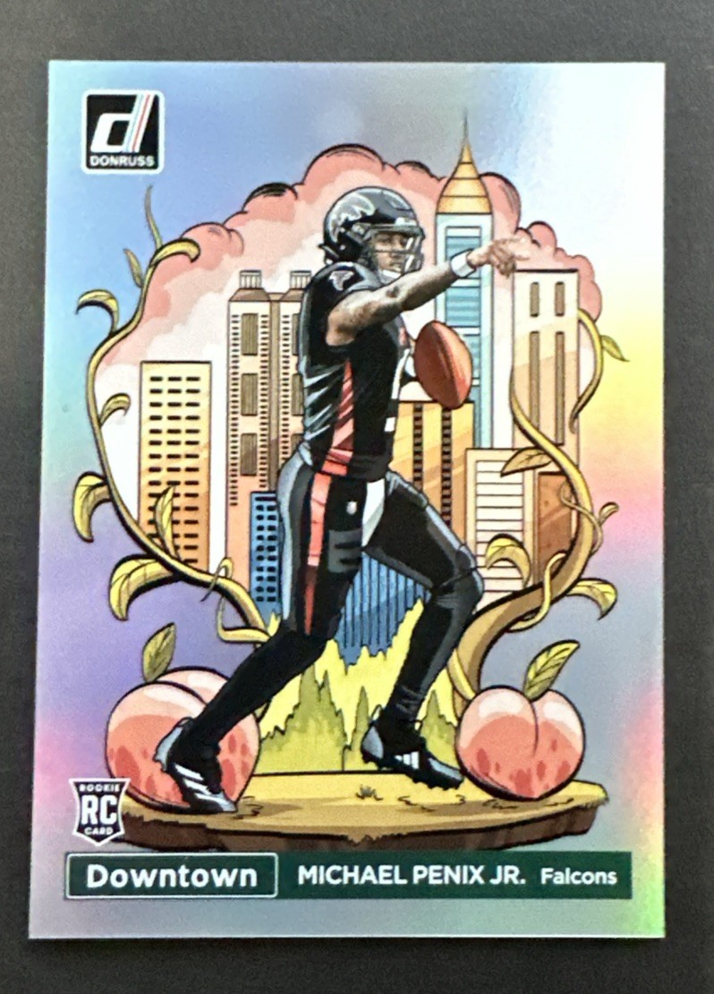 2024 Panini Donruss Optic Downtown! Michael Penix Jr. #14 Atlanta Falcons SSP