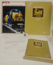 LIONEL 1981 ORIGINAL DEALER CATALOG 1ST YEAR RESIZED WITH OFFICIAL LETTER & MORE