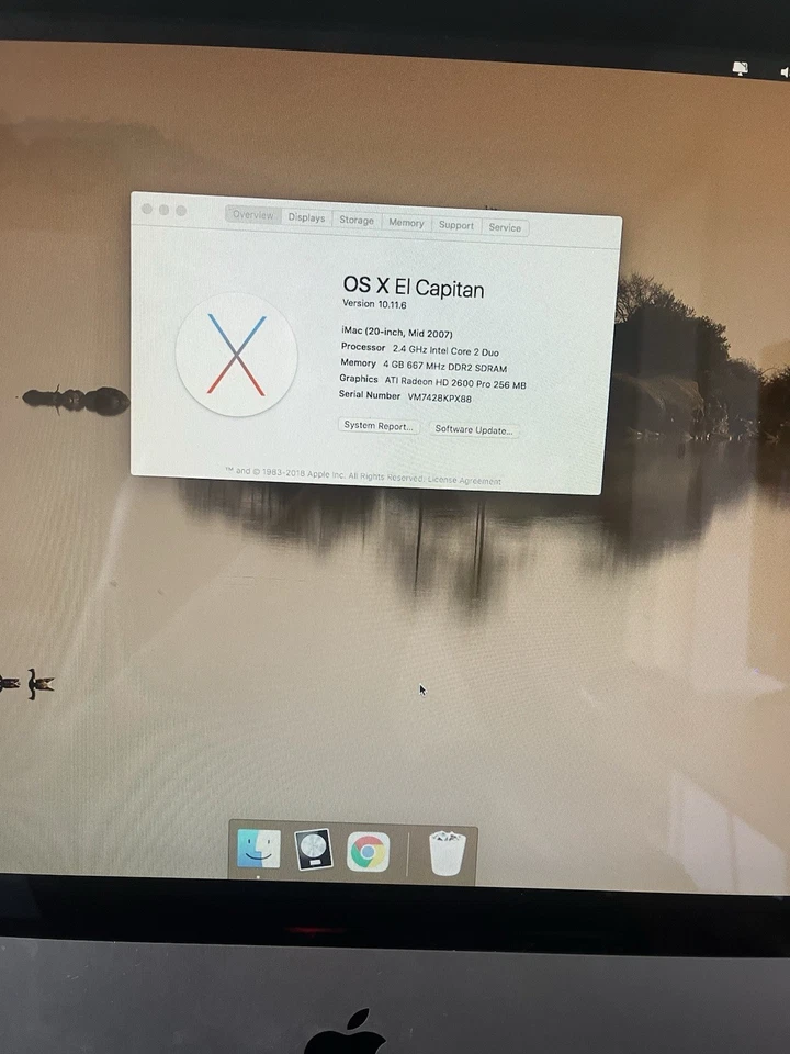 Apple iMac A1224 20-inch Desktop Computer MA876B/A, August 2007 (With Logic pro) - Image 3 of 3