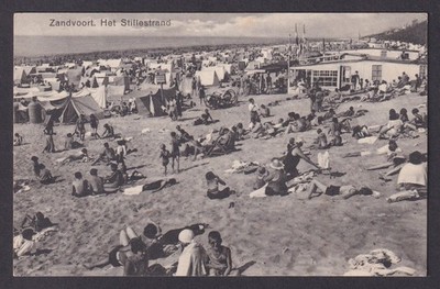 Vintage Postcard Netherlands Zandvoort Stillestrand Silent beach