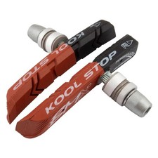 Kool Stop BMX Bike Brake Pads for Threaded Stem V Brake Systems Salmon / Black 