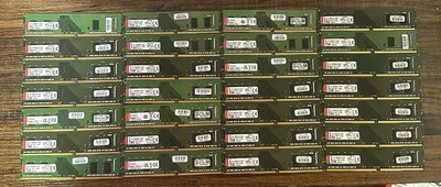 10x Kingston 8gb DDR4 2666 2x4gb KVR26N19S6/4 UDIMM Pc Ram Kits