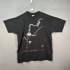 Vintage 90s John Coltrane Graphic T-Shirt Black Mens Size XL 100% Cotton