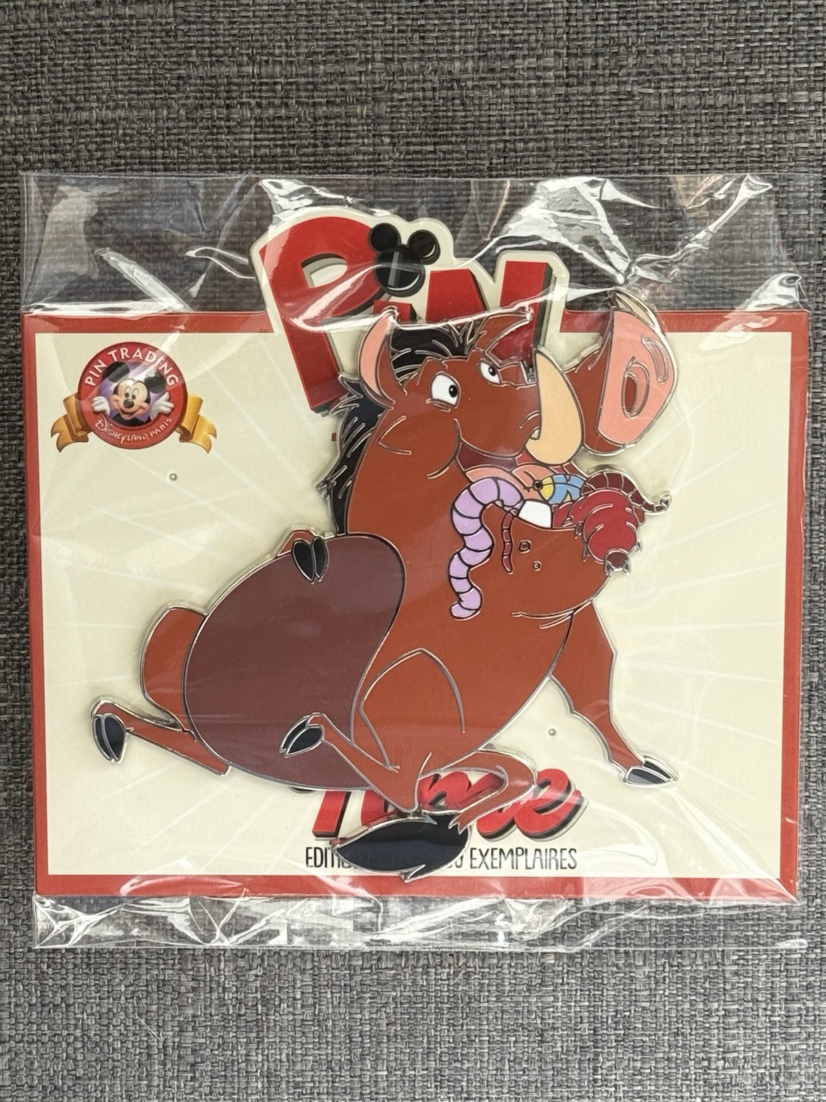 Disneyland Paris Pin Trading Time Pumba Lion King Pin LE 400