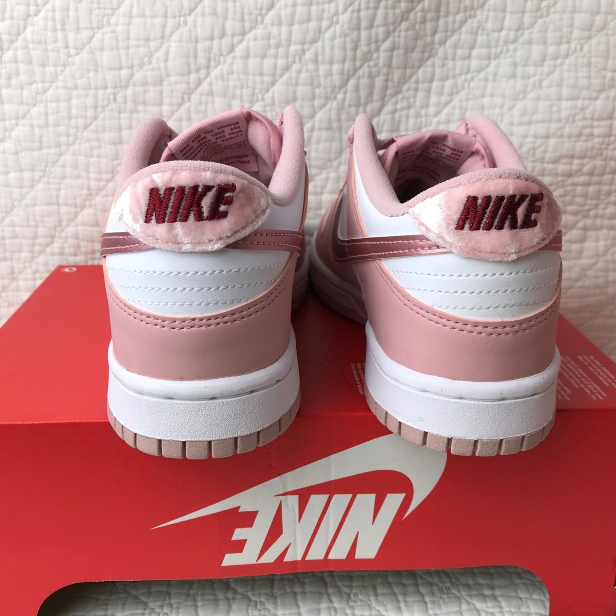 Nike Dunk Low (GS) Shoes Youth SZ 7Y Pink Glaze White DO6485-600