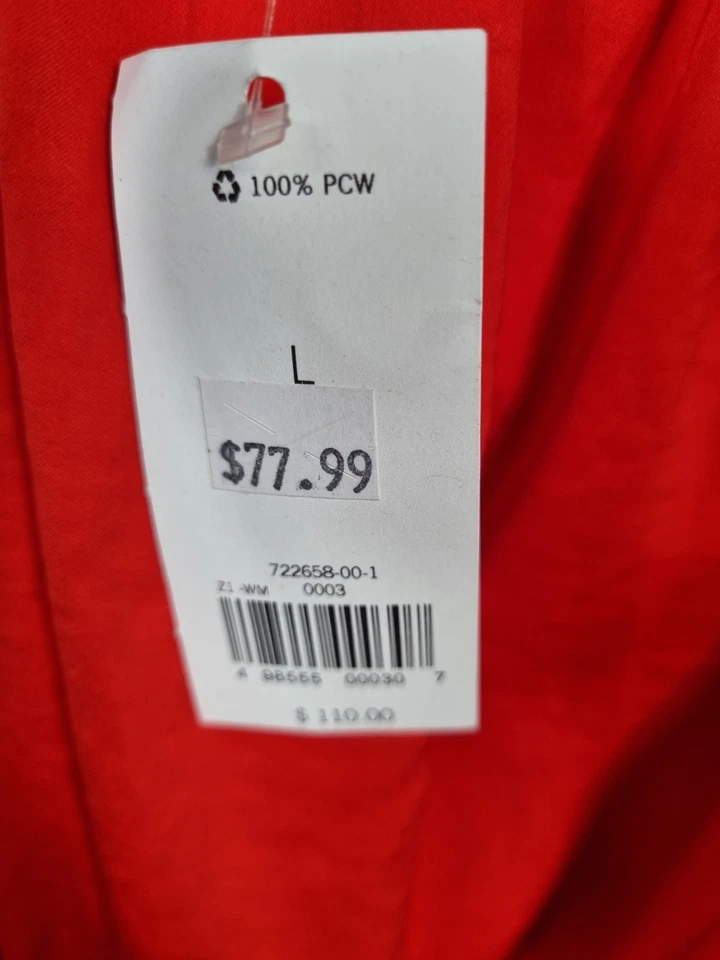 Vestido Banana Republic Mujer Grande Rojo Un Hombro Verano Fiesta Mameluco Nuevo con Etiquetas Foto 3 de 4