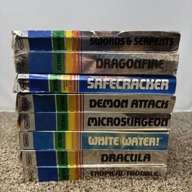 Intellivision Imagic Game Lot Of 8 Dracula Tropical Trouble White Water 