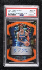 2020 Select FOTL Neon Orange Pulsar Prizm /30 Obi Toppin PSA 10 GEM MT Auto 14t3