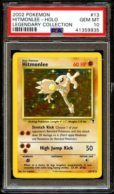 PSA 10 GEM MINT Hitmonlee 13/110 HOLO RARE Legendary Coll. Pokemon