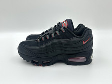 Nike Air Max 95 GS Size 5Y Leather Black Smoke Grey Red Shoes II4130-011