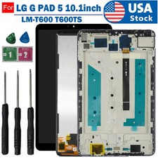 For LG G Pad 5 10.1 T600 T600MS T600TS LCD Touch Screen Digitizer Assembly Frame