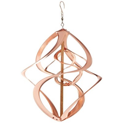 Red Carpet Studios Cosmix Copper Double Wind Sculpture, Small 31058, 14 Inch